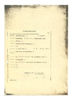 Sterbeurkunde