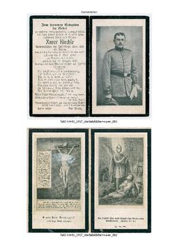 Ego-Dokumente Xaverius Kiechle, geb. 1890