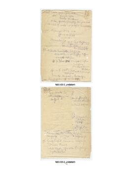undatierter handschriftlicher Stammbaum Jakob Paessler