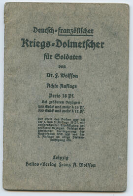 deutsch-französischer Sprachführer für Soldaten